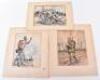 Three Great War Original Watercolours by War Artist R T Cooper - 3