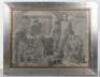 Framed and Glazed Sketch of WW2 German Soldiers in Captivity in Russia - 2