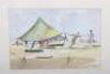 Watercolour Painting “Erecting Tents Aden” - 2