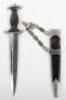 Third Reich SS Officers Chained Dress Dagger - 2