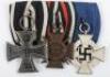 WW1 / WW2 German Court Mounted Medal Group of Three - 4