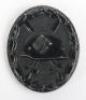 WW2 German Black Wound Badge by Carl Wild, Hamburg (107)