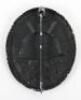 WW2 German Black Wound Badge by Overhoff & Cie Ludenscheid (81) - 2