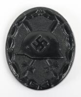 WW2 German Black Wound Badge by Carl Wild, Hamburg (107)