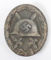 WW2 German Silver Grade Wound Badge by Josef Rucker & Sohn, Gablonz a.d.N.