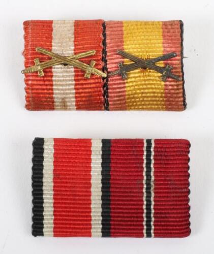 2x WW2 German Tunic Medal Ribbon Bars