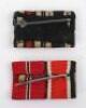 2x WW2 German Tunic Medal Ribbon Bars - 2