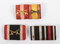 3x WW2 German Period Tunic Medal Ribbon Bars