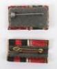 2x WW2 German Tunic Medal Ribbon Bars - 2