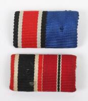 2x WW2 German Tunic Medal Ribbon Bars