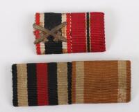 2x WW2 German Tunic Medal Ribbon Bars