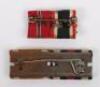 2x WW2 German Tunic Medal Ribbon Bars - 2