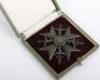 Third Reich Cased Spanish Cross with Swords in Bronze