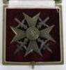 Third Reich Cased Spanish Cross with Swords in Bronze - 2