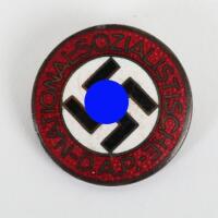 Third Reich NSDAP Party Badge by Werner Redo Saarlautern