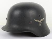 WW2 German Luftwaffe Single Decal Steel Combat Helmet