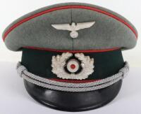 WW2 German Artillery Officers Peaked Cap