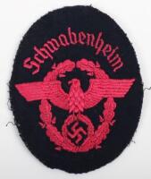 WW2 German Fire Police Tunic Arm Eagle for Schwabenheim