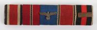 WW2 German Tunic Five Piece Medal Ribbon Bar