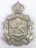 Macclesfield Police pre 1935 Helmet Plate Kings crown