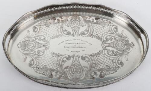 A Metropolitan Police R Division Presentation Tray,