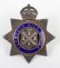 Plymouth City Police Senior Officers Kings Crown Silver Cap badge - 3