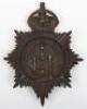 Sheffield City Police Night Helmet Plate Kings crown - 2