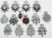 Fourteen Obsolete Police Helmet Plates