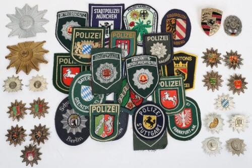 Collection of Obsolete German Polizei Badges/Patches
