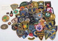 Sixty Obsoloete USA Police Cloth Badges,