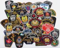 Collection of Obsolete Canadian Police Cloth Badges