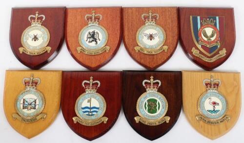 Eight Boxed Royal Air Force Hand Painted Plaques