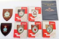 Seven Boxed Royal Air Force Hand Painted Plaques