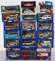 Quantity of Corgi toys police boxed models