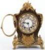 A mid 19th century gilt metal mantel clock, dial and movement marked 'James & Walter Marshall, Paris' - 2