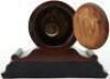 A Regency walnut and ebonised mantle clock - 6