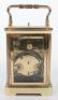 A St James retailed repeating carriage clock - 7