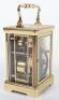 A St James retailed repeating carriage clock - 9