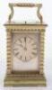 A French Japy Freres brass repeating carriage clock