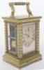 A French Japy Freres brass repeating carriage clock - 3