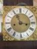 A rare 18th century four pillar longcase clock, brass and silvered dial signed Edmund Massey London - 4