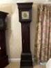 A rare 18th century four pillar longcase clock, brass and silvered dial signed Edmund Massey London - 7