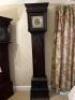 A rare 18th century four pillar longcase clock, brass and silvered dial signed Edmund Massey London - 8