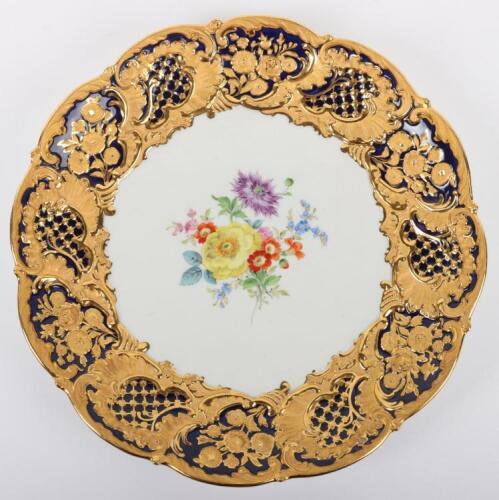 A Meissen porcelain cabinet plate