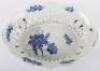 A Royal Copenhagen ‘Blue Flower’ lattice fruit bowl by Arnold Krog, No. 1579 - 7