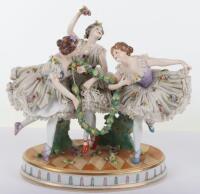 A Rudolstadt Continental porcelain figural group