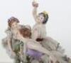 A Rudolstadt Continental porcelain figural group - 6