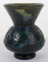 A Galle glass vase