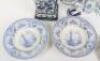 A pair of Delft lidded vases, signed WK 600 to base, 19cmH - 3