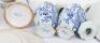 A pair of Delft lidded vases, signed WK 600 to base, 19cmH - 8